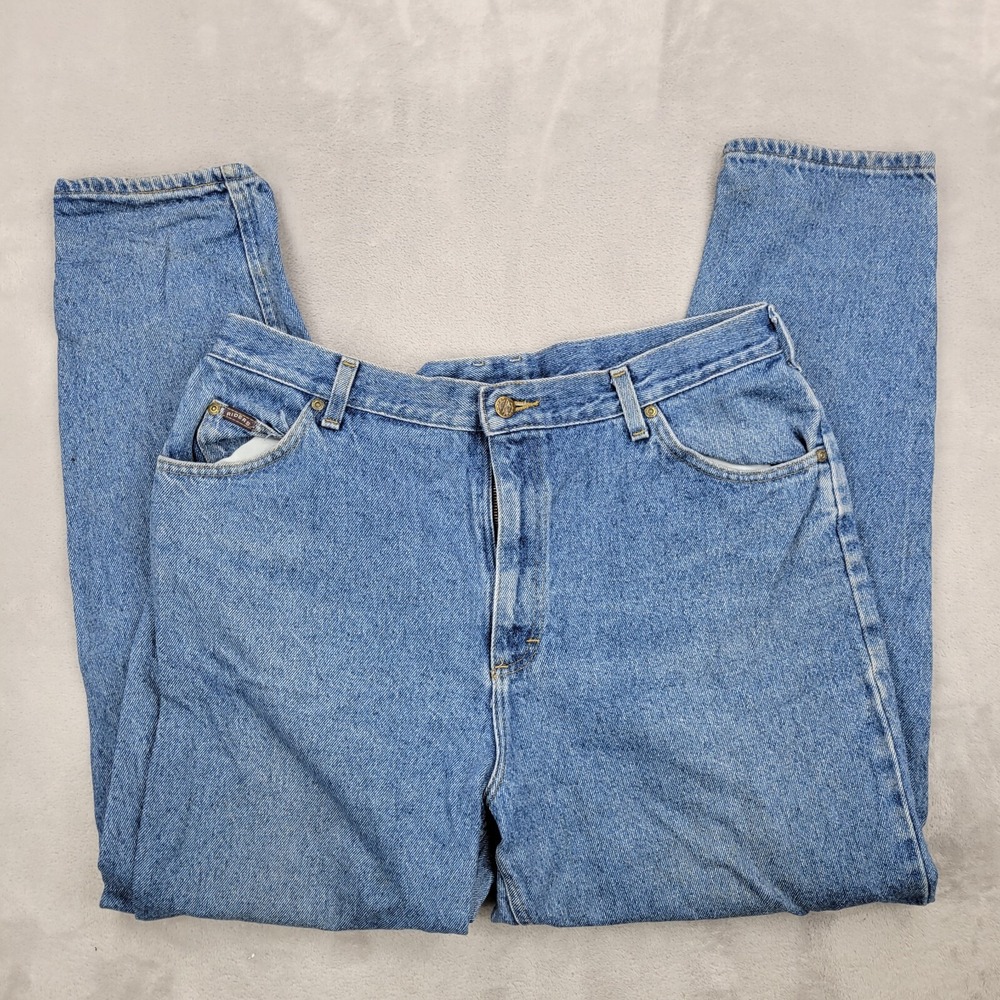 Denim Riders Jeans Womens 22 Pants Heavy Basic Comfortable Cowboy Misses  34x29